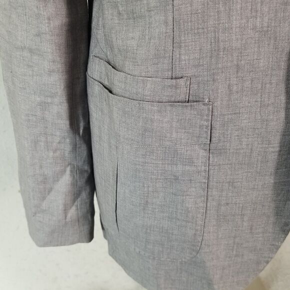 The Territory Ahead Sport Coat Jacket Mens small gray Linen Unstructured preppy - Picture 5 of 15